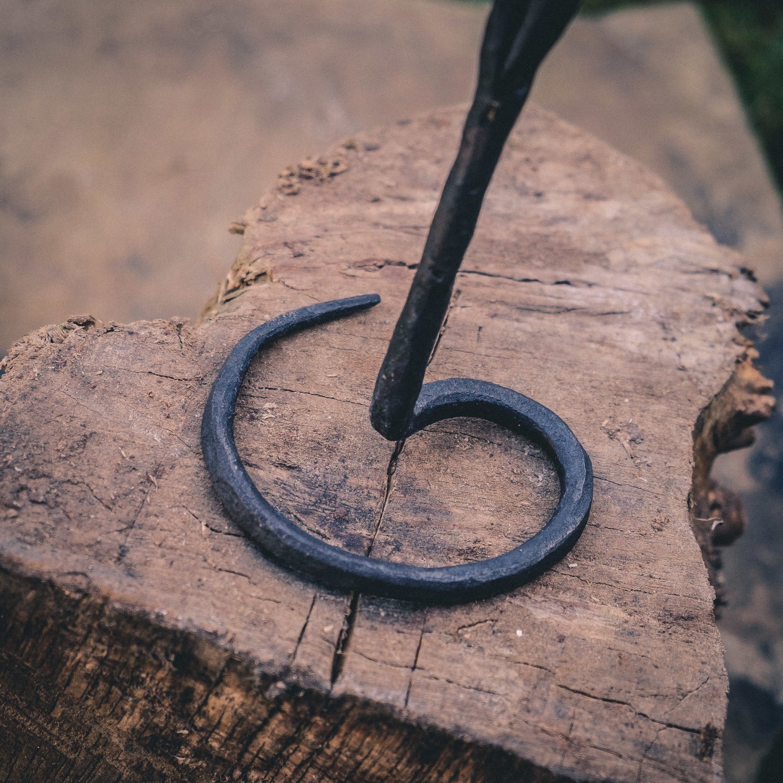 Hand Forged Basket Twist Candlestick - Image 3