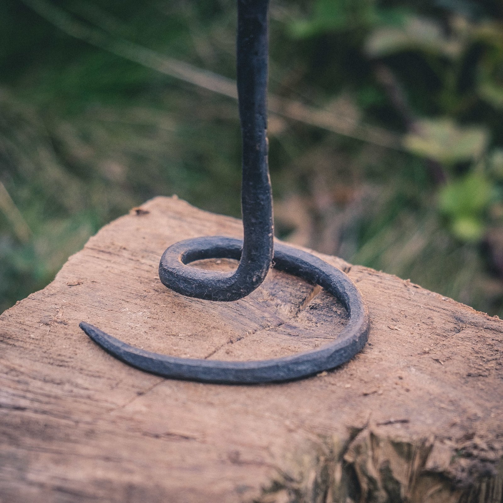 Hand Forged Basket Twist Candlestick - Image 6