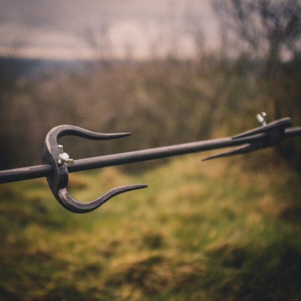 Hand Forged Spit Kit for Campfire Tripod