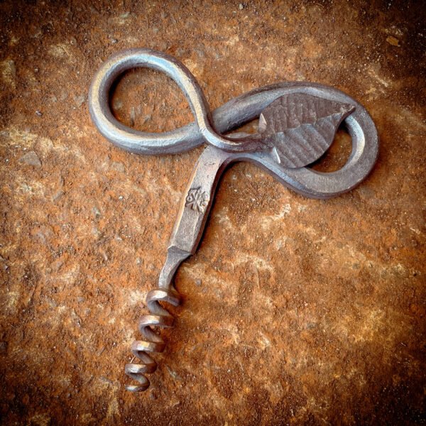 Hand Forged Leaf Corkscrew