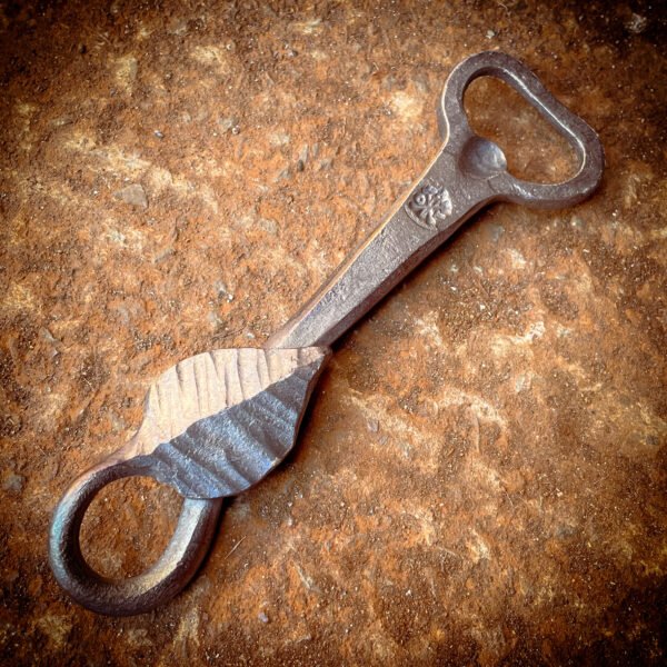 Hand forged Leaf Bottle Opener