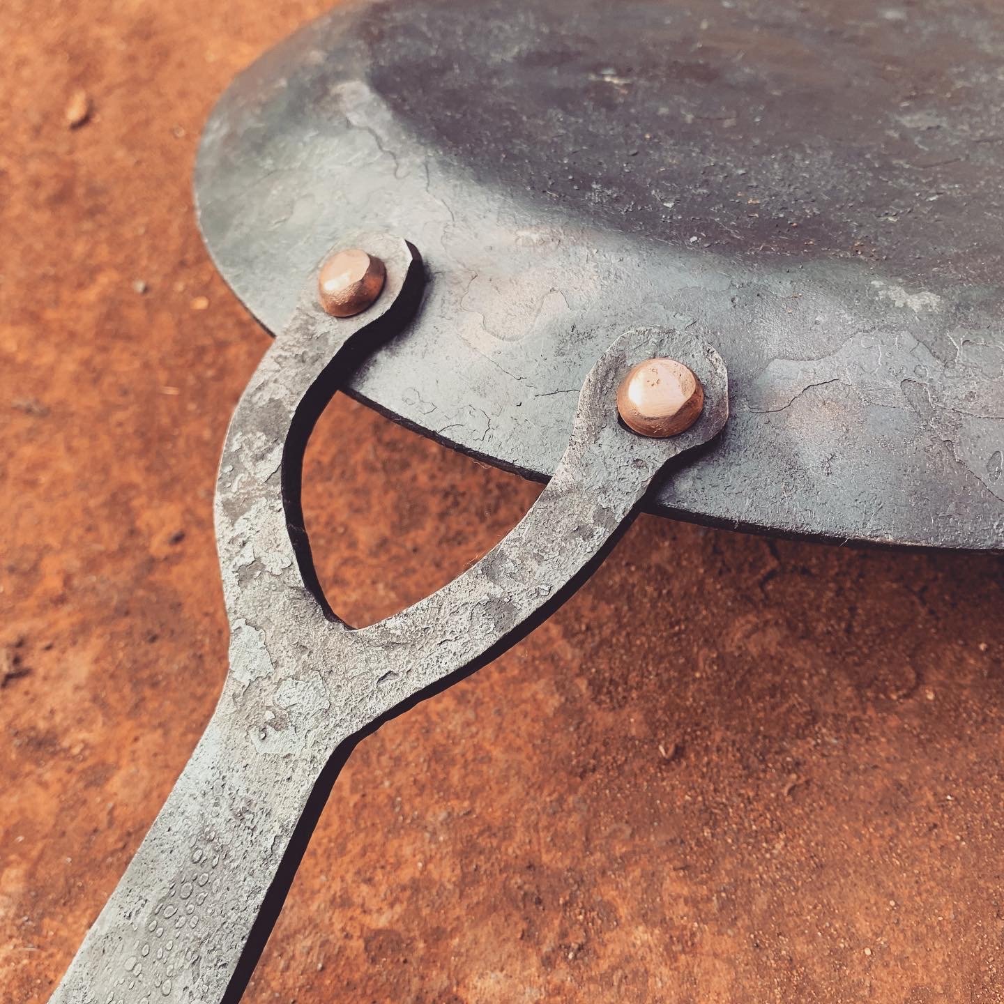 Hand Forged Steel Skillet Frying Pan - Image 4