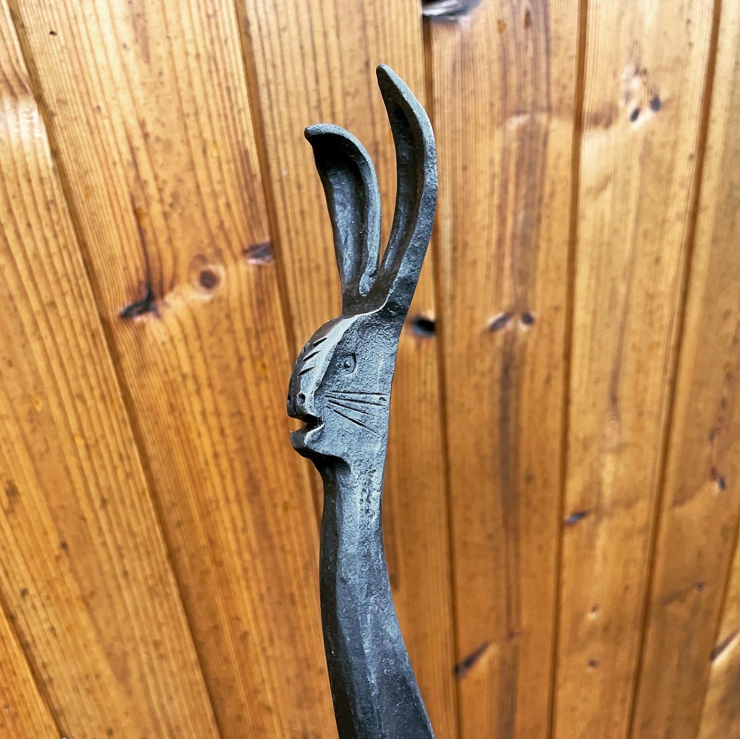 Hand Forged Hare Kitchen Roll / Toilet Roll Holder - Image 7