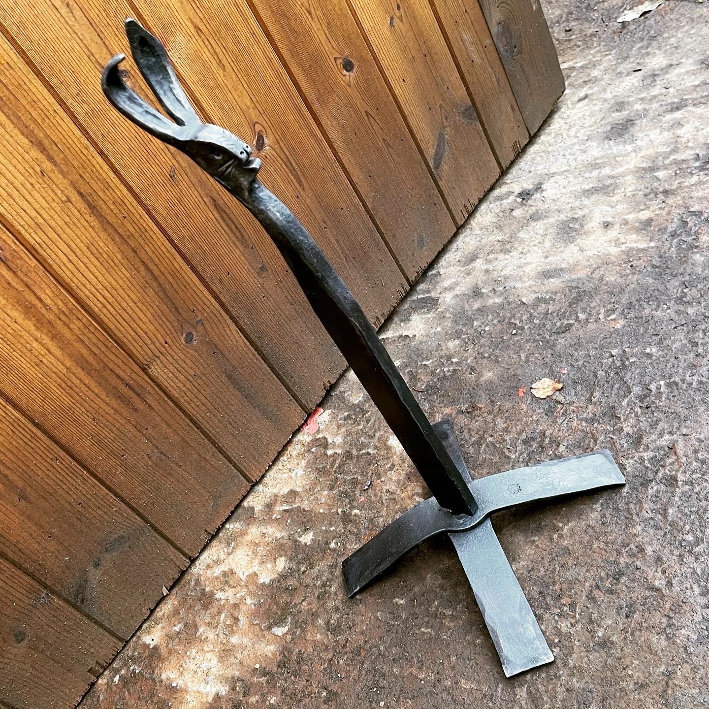Hand Forged Hare Kitchen Roll / Toilet Roll Holder - Image 5