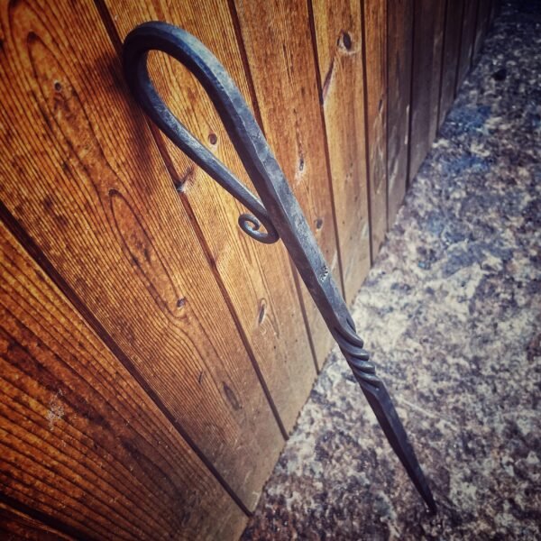 Hand Forged Shepherd’s Crook Fire Poker