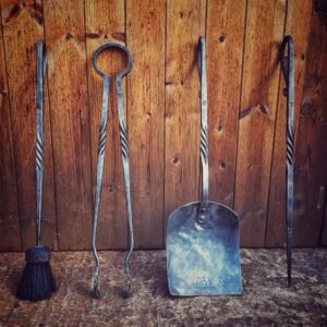 Hand Forged Fireplace Companion Set