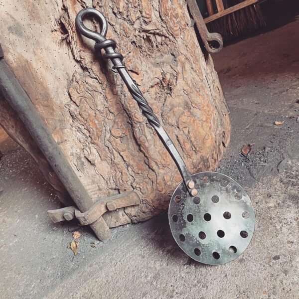 Hand Forged Mousetail Chestnut Roaster
