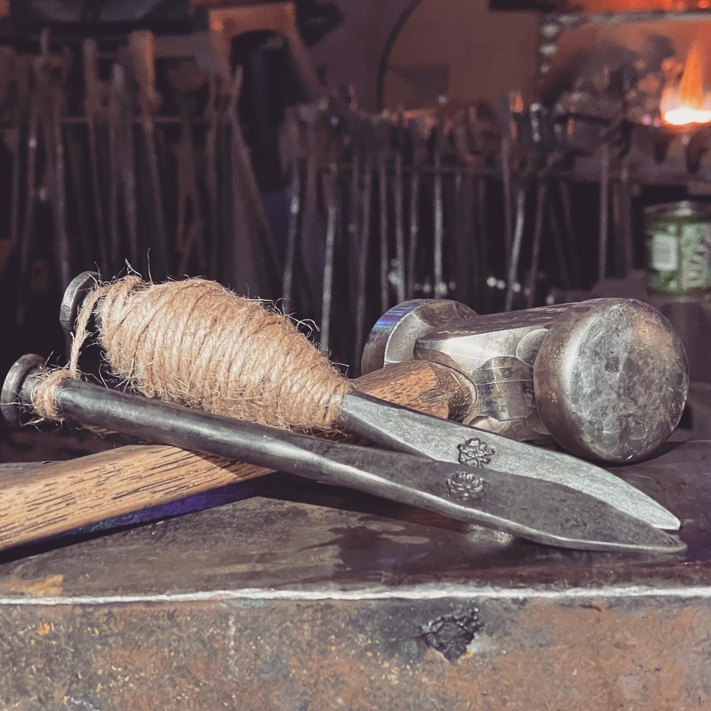 Hand Forged Line and Pin Set - Image 2