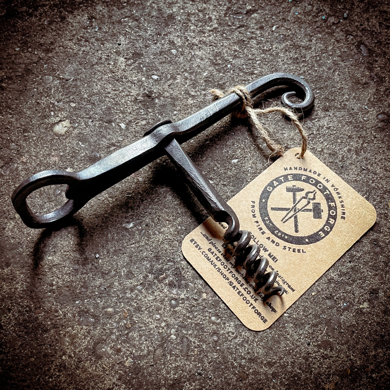 Hand Forged Combo Corkscrew Bottle Opener