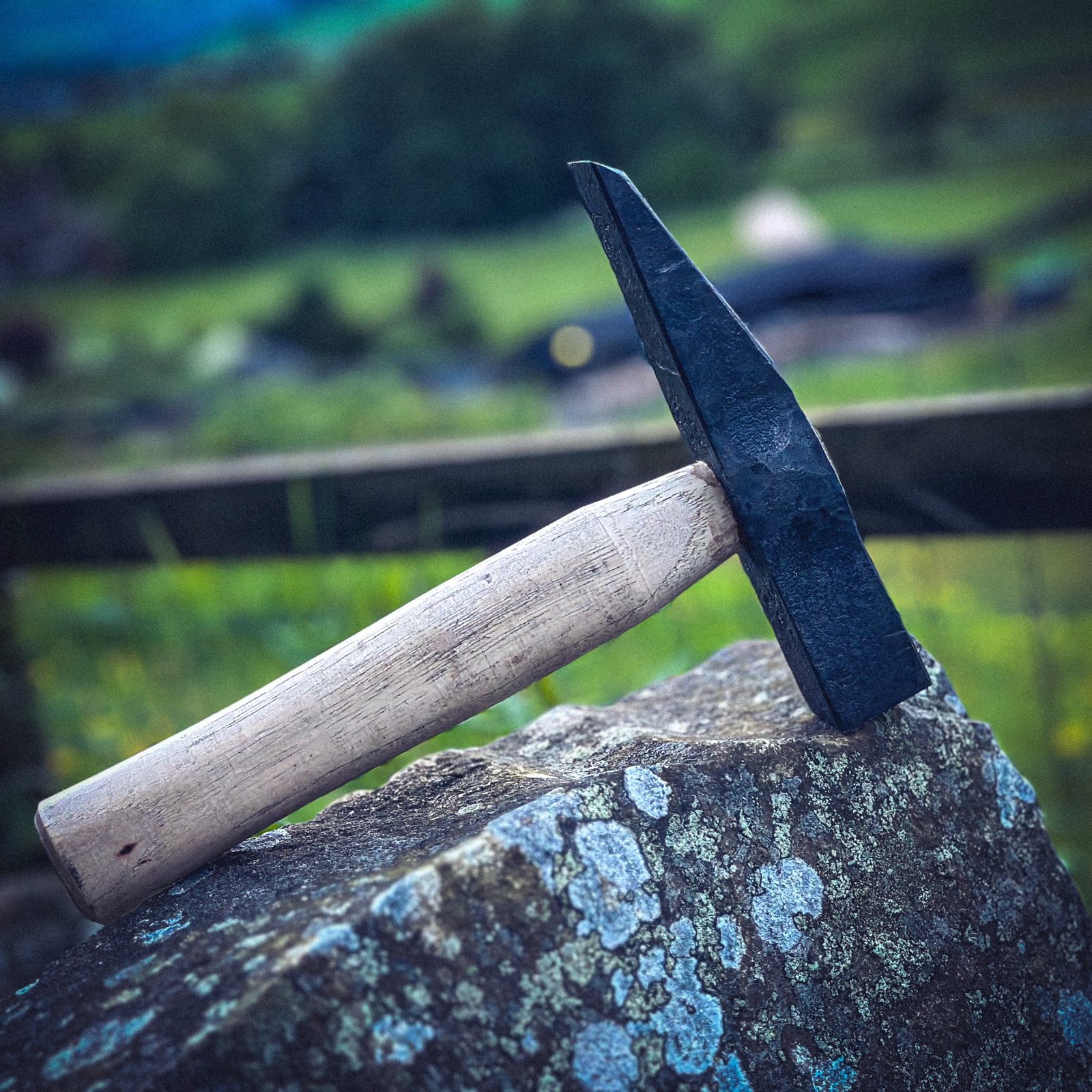 Hand forged drystone walling hammer